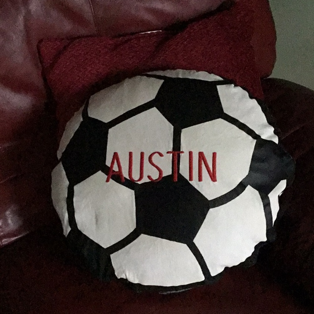 Athletic Decor Soccer‎ ball pillow